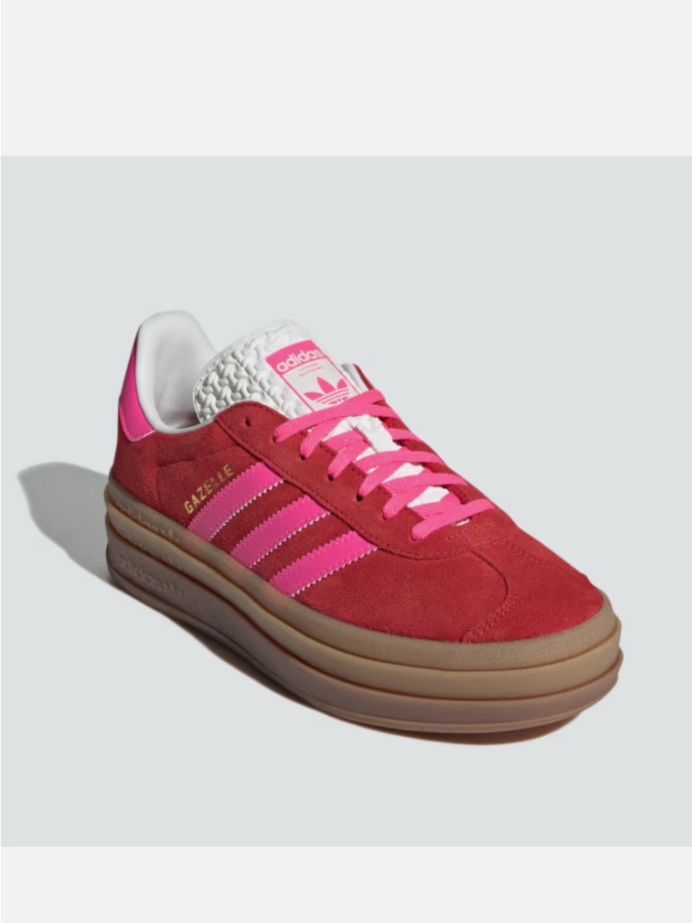 adidas Gazelle Platform Women’s Sneakers - Red & Pink. NWOB! Sz: 7 1/2